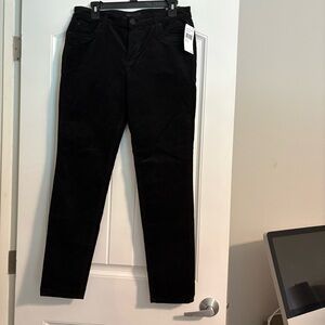 Kut from the Kloth Dianna Skinny Black Corduroy Pants